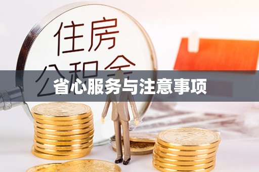 虾峙省心服务与注意事项