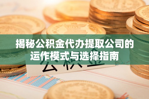 虾峙揭秘公积金代办提取公司的运作模式与选择指南