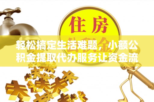 虾峙轻松搞定生活难题，小额公积金提取代办服务让资金流转更便捷