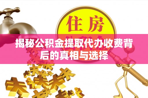 虾峙揭秘公积金提取代办收费背后的真相与选择
