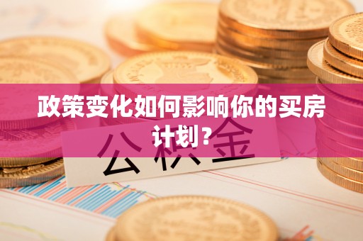 虾峙政策变化如何影响你的买房计划？