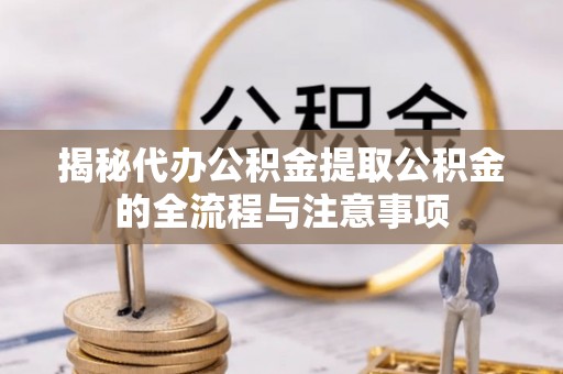 虾峙揭秘代办公积金提取公积金的全流程与注意事项