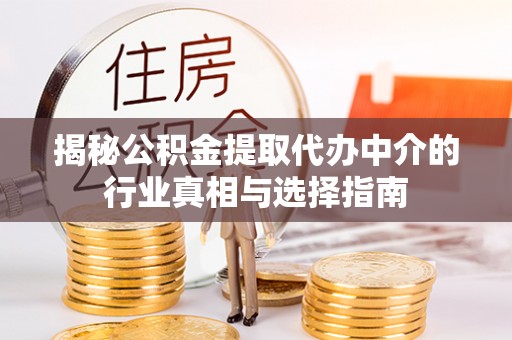 虾峙揭秘公积金提取代办中介的行业真相与选择指南