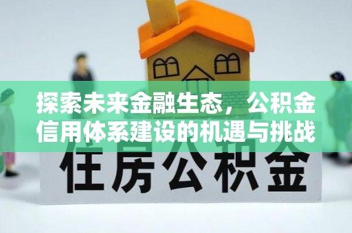 虾峙探索未来金融生态，公积金信用体系建设的机遇与挑战