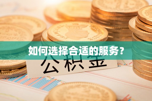 虾峙如何选择合适的服务？