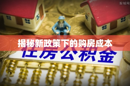 虾峙揭秘新政策下的购房成本
