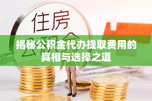 虾峙揭秘公积金代办提取费用的真相与选择之道