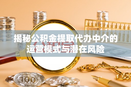 虾峙揭秘公积金提取代办中介的运营模式与潜在风险
