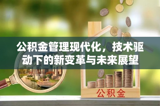 虾峙公积金管理现代化，技术驱动下的新变革与未来展望