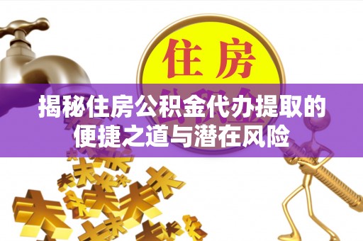 虾峙揭秘住房公积金代办提取的便捷之道与潜在风险