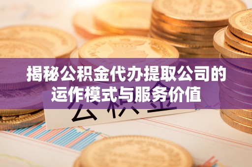 虾峙揭秘公积金代办提取公司的运作模式与服务价值